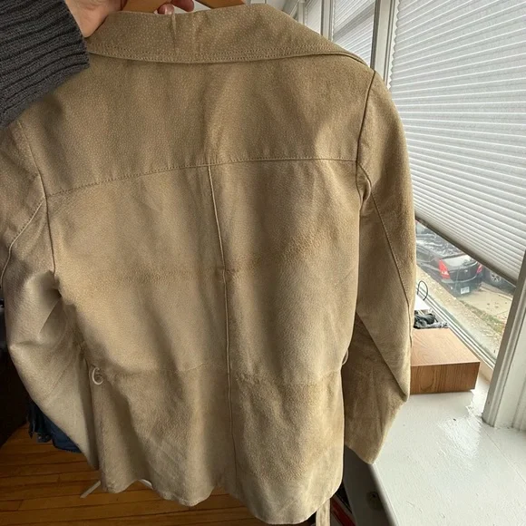 Beige Suede Jacket - Picture 7 of 7